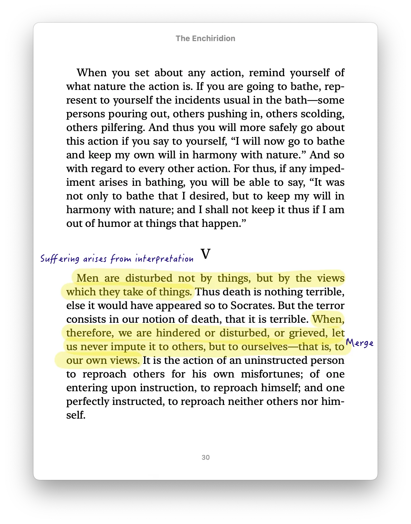 The Enchiridion by Epectitus